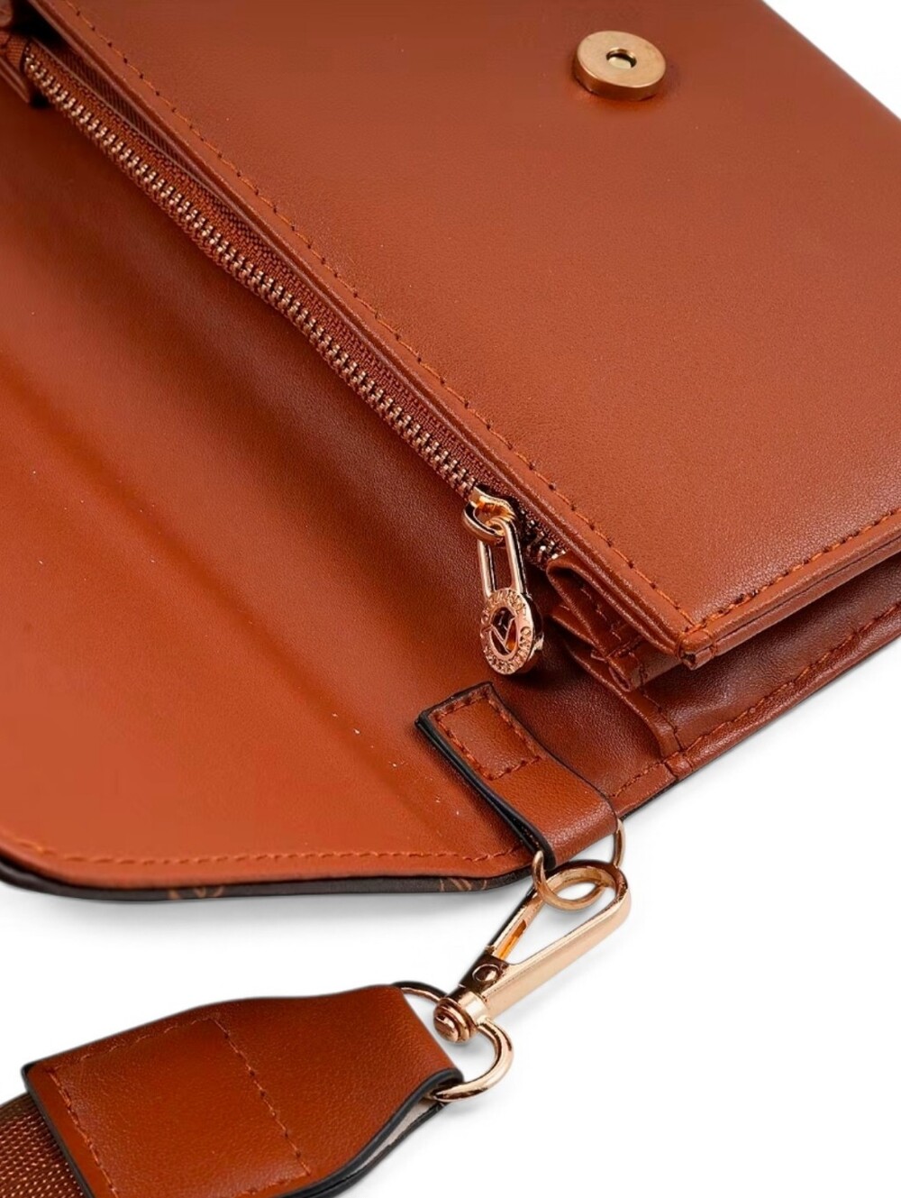 Valentino Orlandi Monogram Logo Crossbody Bag w/ Guitar Strap (Retail $159) - Picture 5 of 11